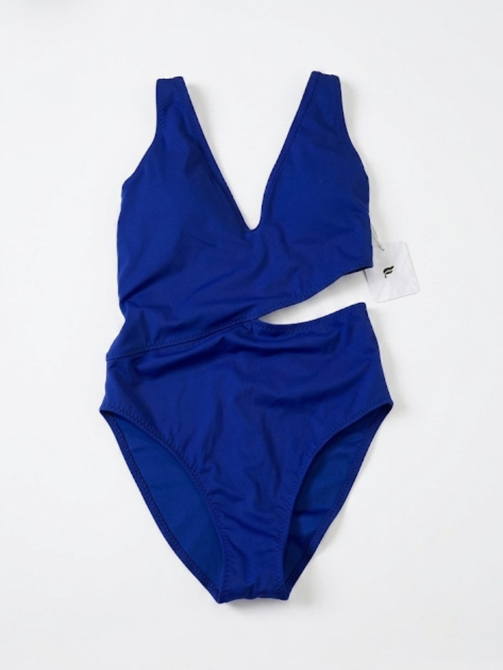 Fabletics NWT Seaside Cutout One-Piece Swimsuit XS Admiral Blue